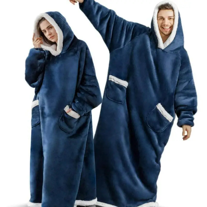 Sleeved Winter Warmth Flannel Blanket