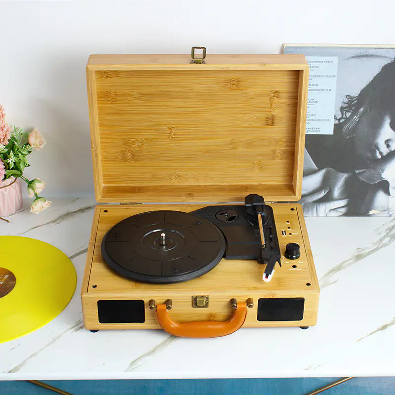 Retro Bluetooth Vinyl Record Player