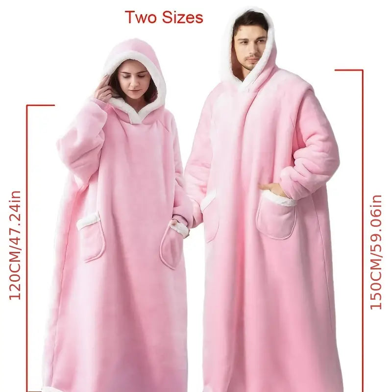 Sleeved Winter Warmth Flannel Blanket