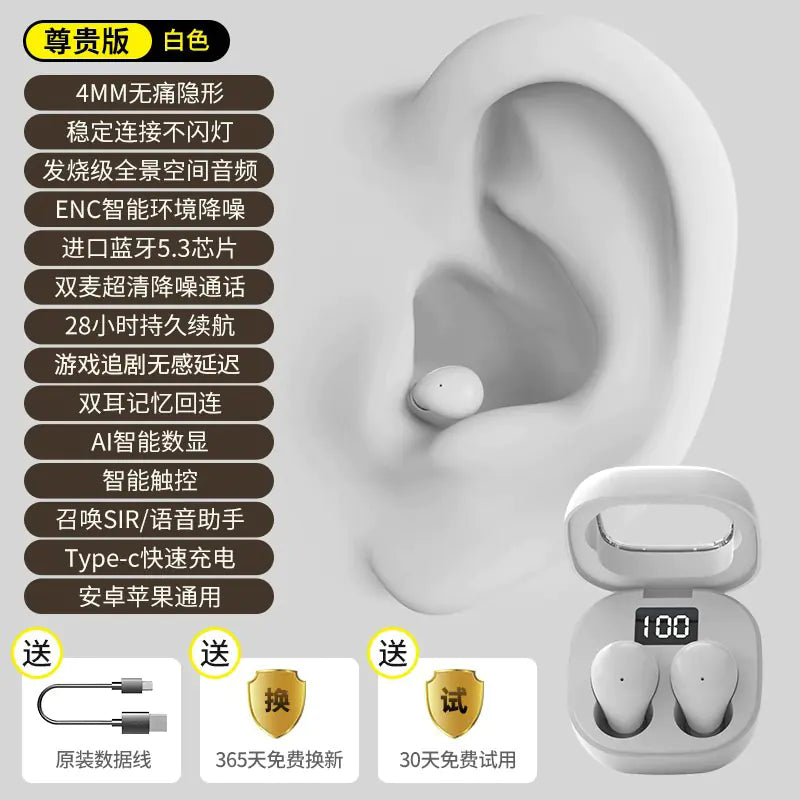 Earbuds Mini Pro4SS Invisible True Wireless Bluetooth Earbuds
