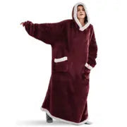 Sleeved Winter Warmth Flannel Blanket